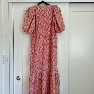 Emerson Fry, India collection, pink maxi dress size small.